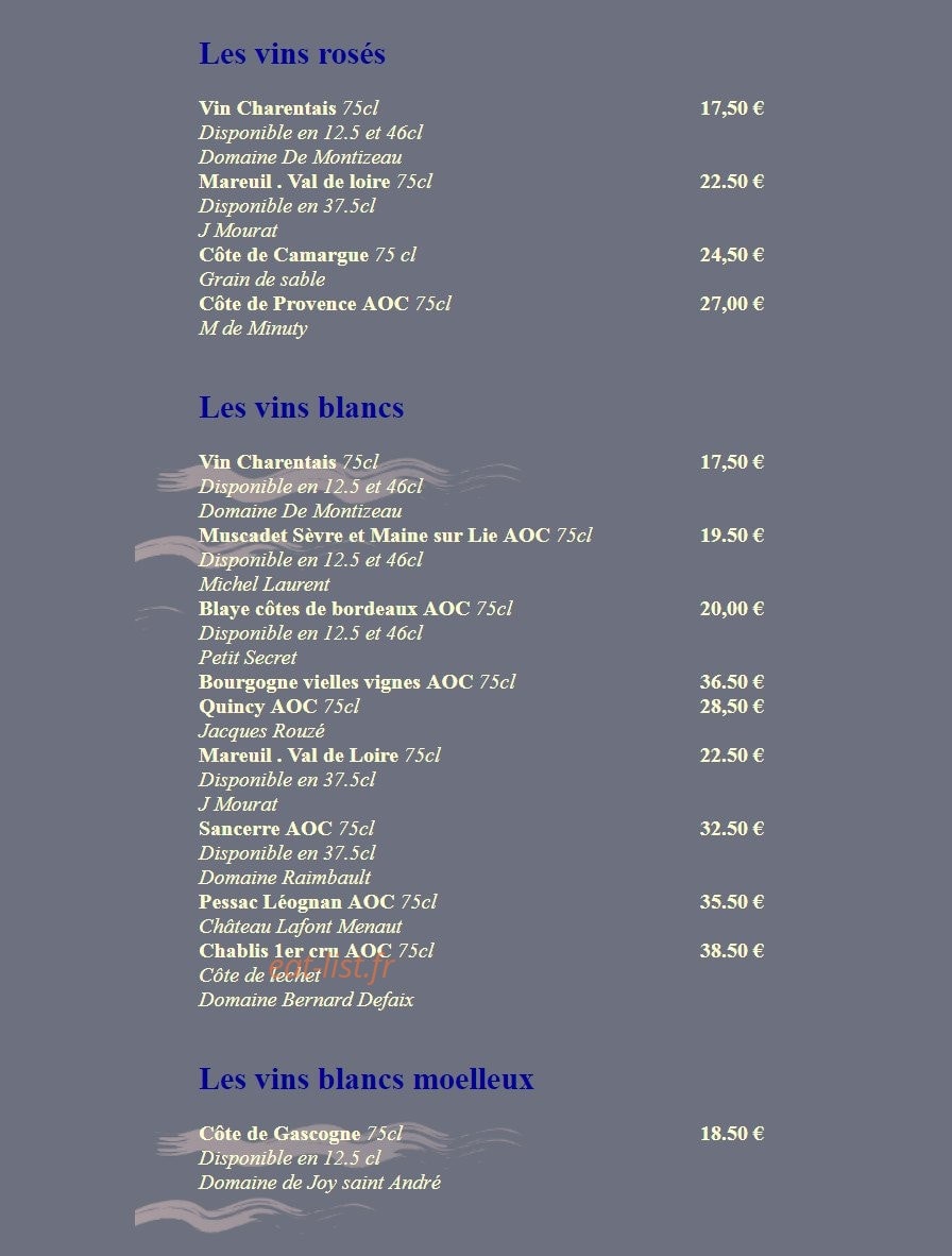 Le Grain de sable — carte page 5