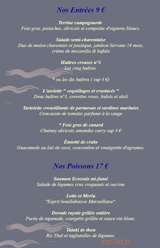Le Grain de sable — carte page 1