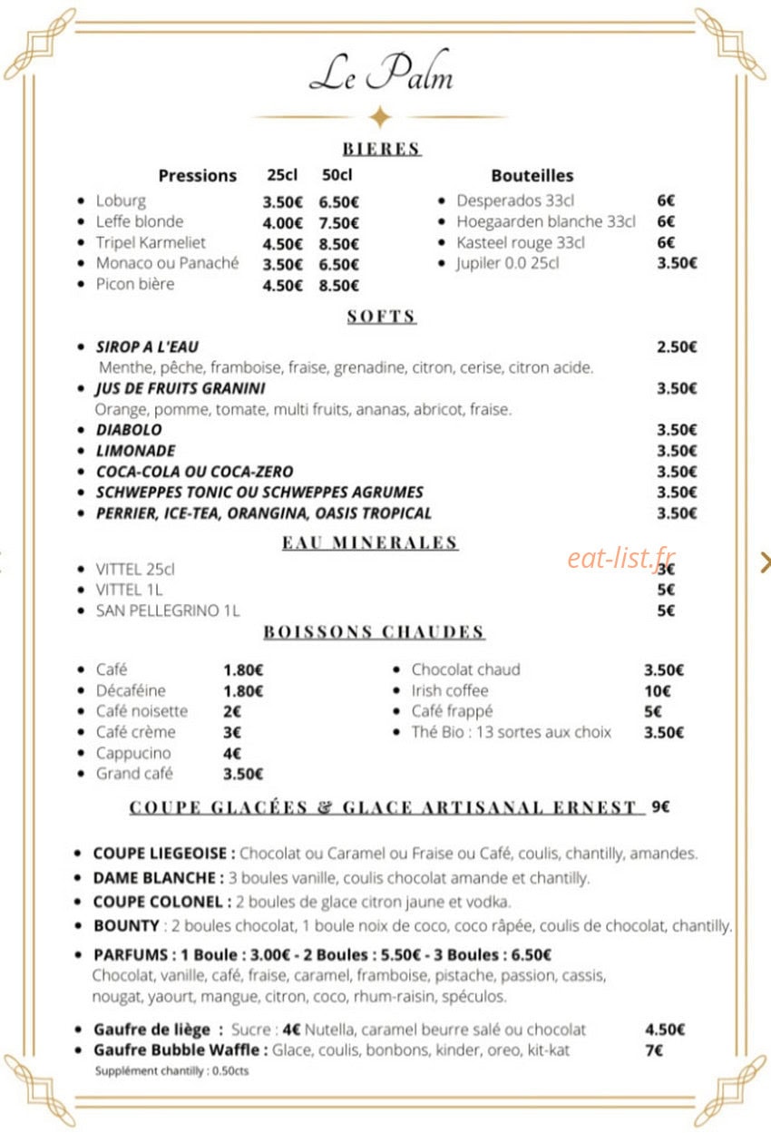 Le Palm — carte page 4