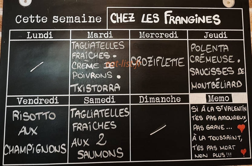 Les Frangines — carte page 1