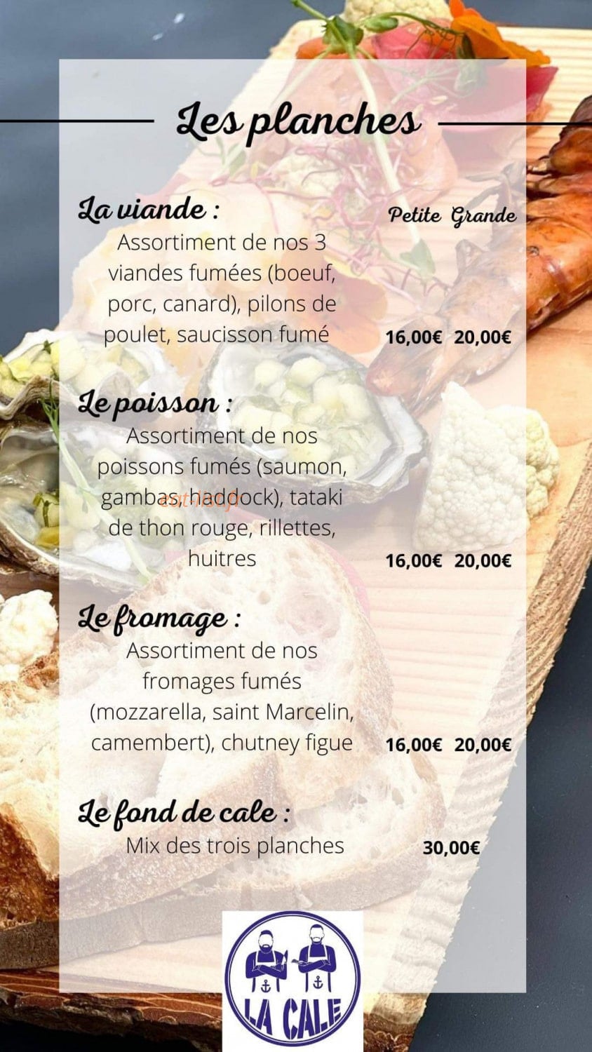 La Cale Fumoir — carte page 4