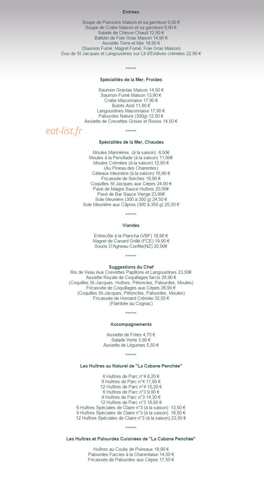 Chez Gaby — carte page 3