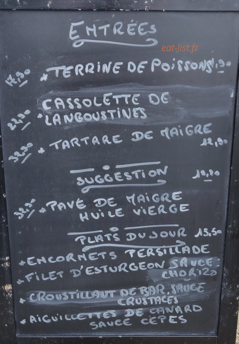 Chez Roberte — carte page 3
