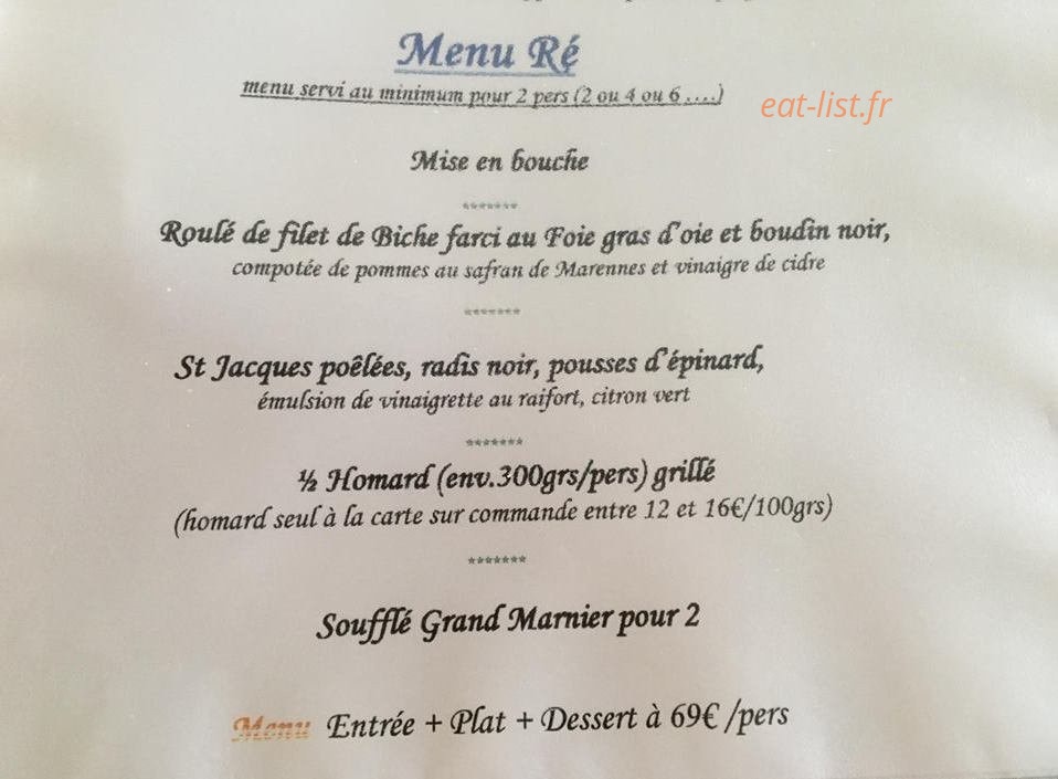 Le Grand Chalet — carte page 4