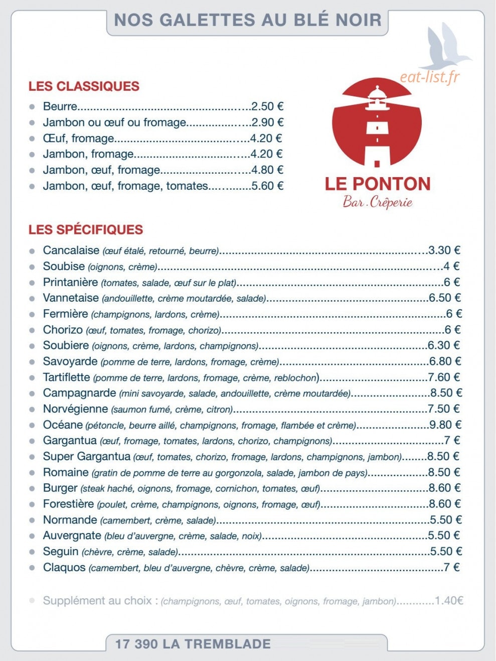 Le Ponton — carte page 1