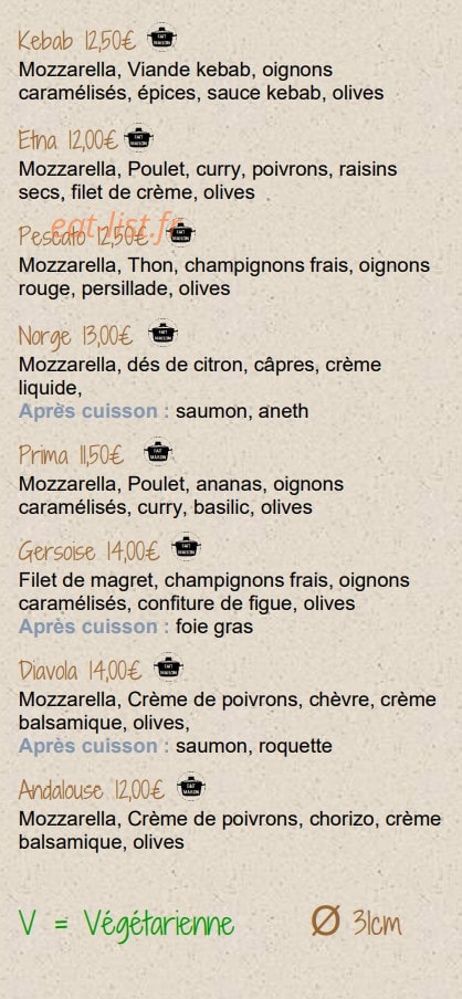 La Favola — carte page 4