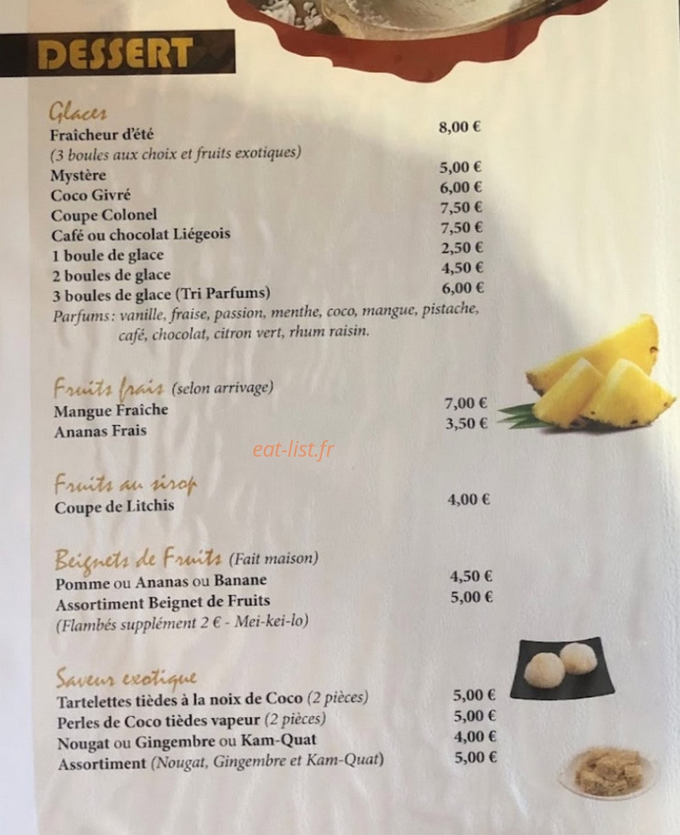Le Saigon — carte page 4