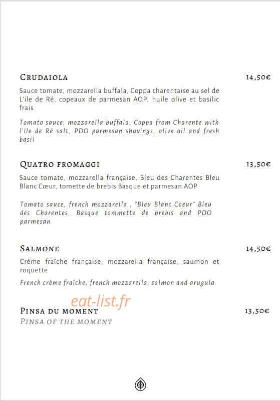 Chez Martin — carte page 6