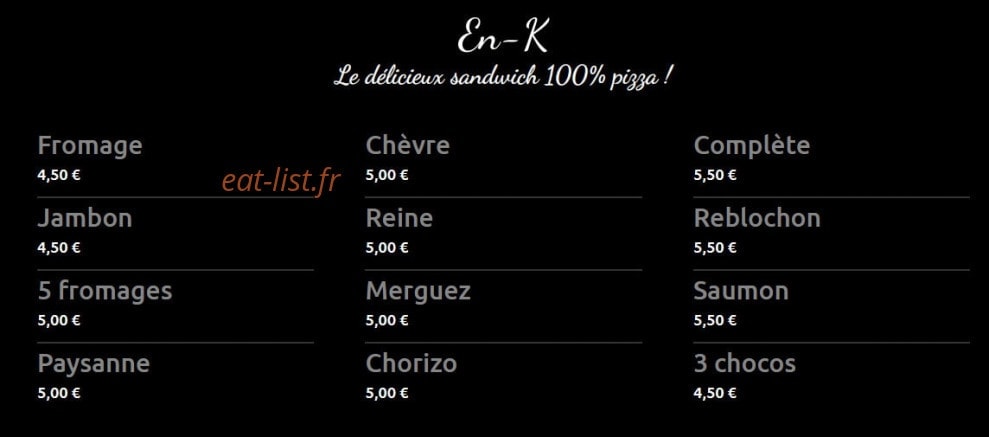 Kpizz — carte page 13