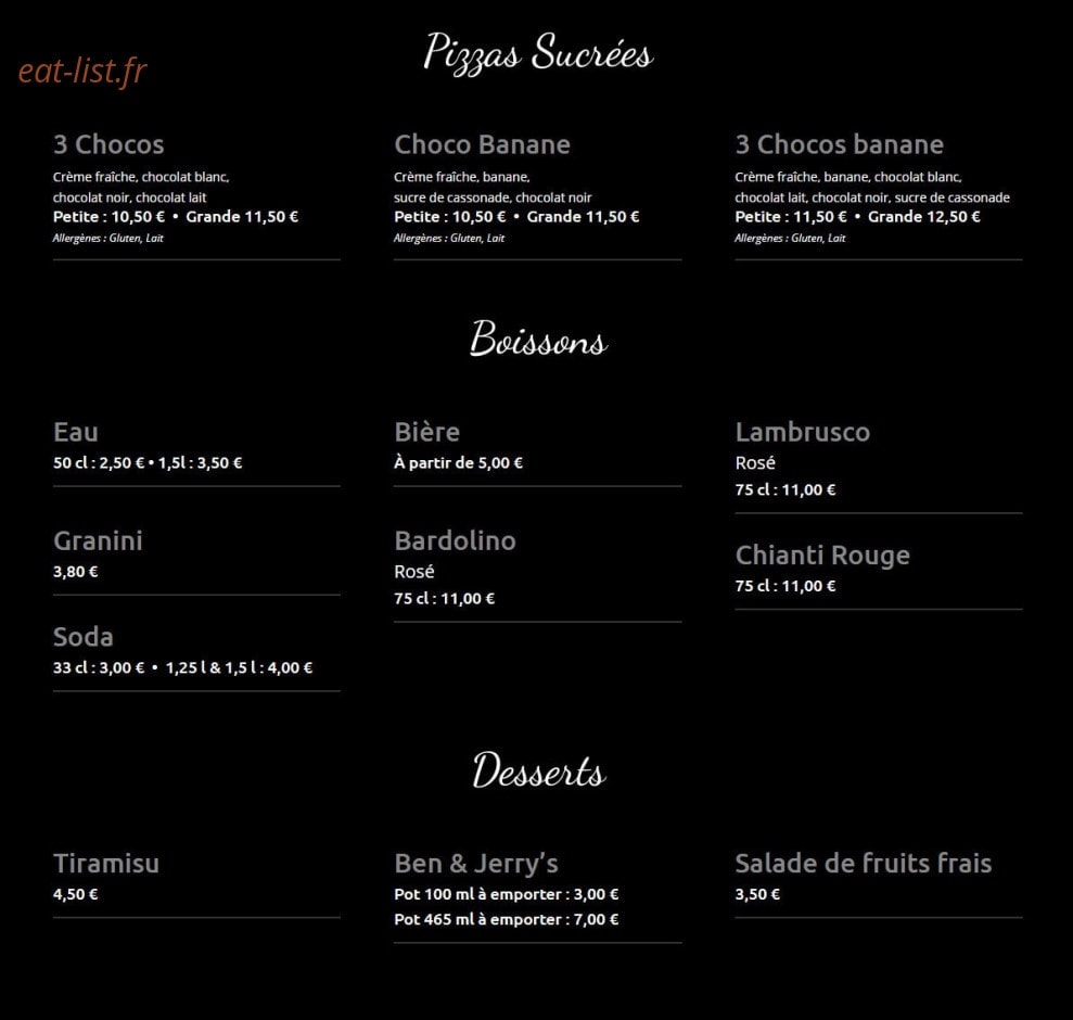 Kpizz — carte page 11