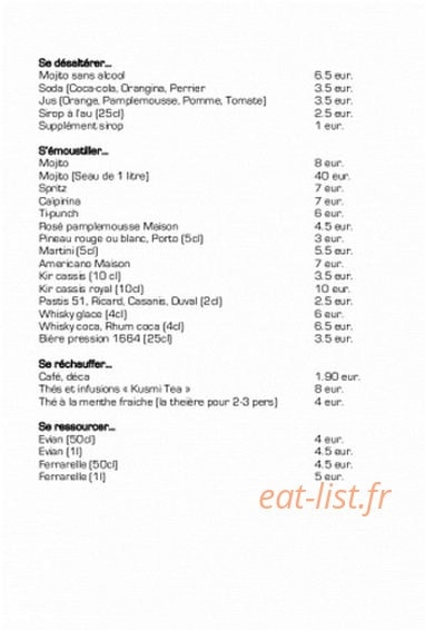 La Maison — carte page 4