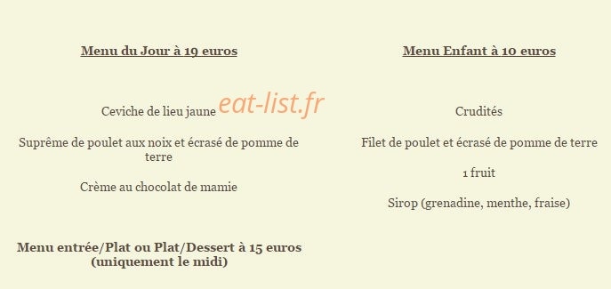 La Maison — carte page 2