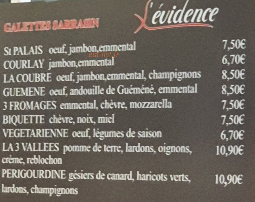 L'évidence — carte page 1