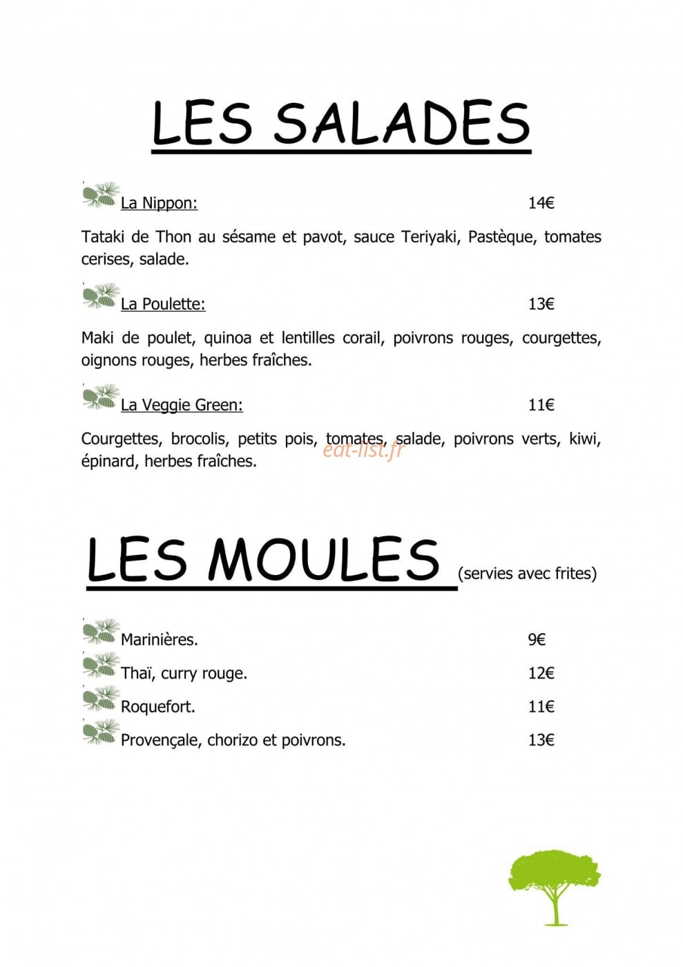 La Corniche — carte page 5