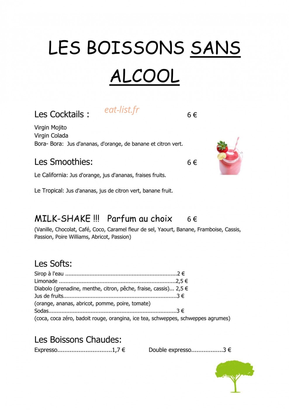 La Corniche — carte page 12