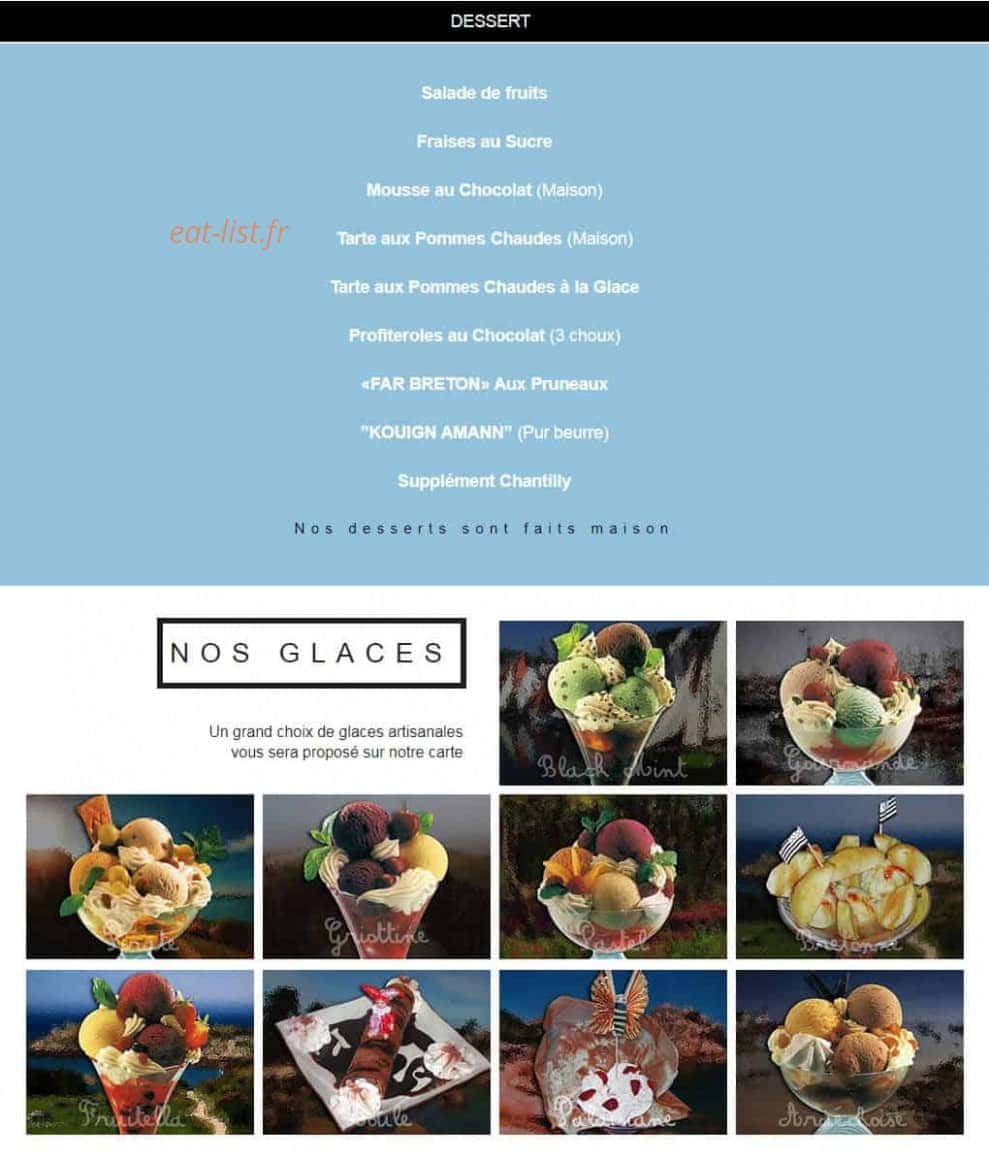 La Quimperoise — carte page 4