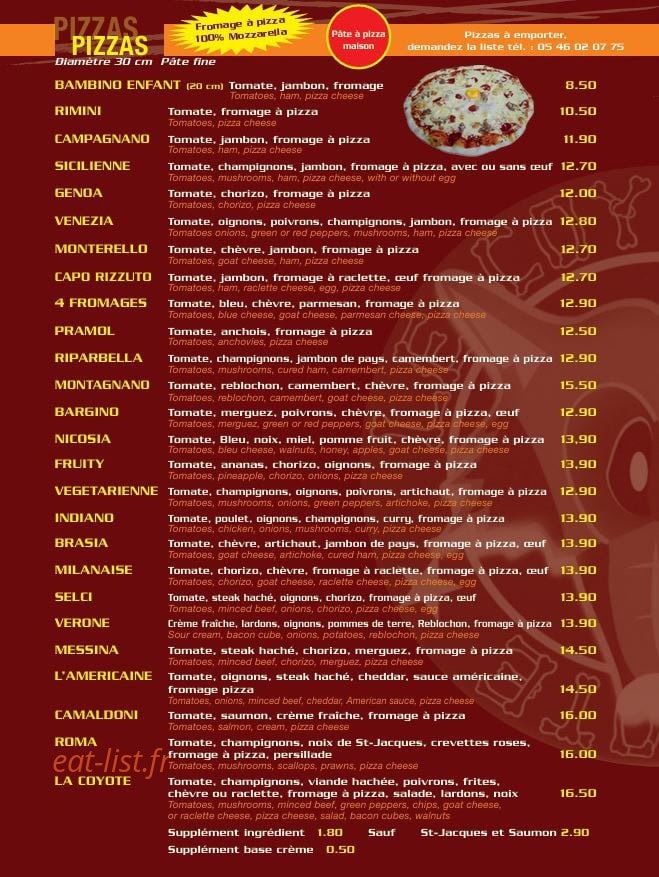 Le Coyote — carte page 2