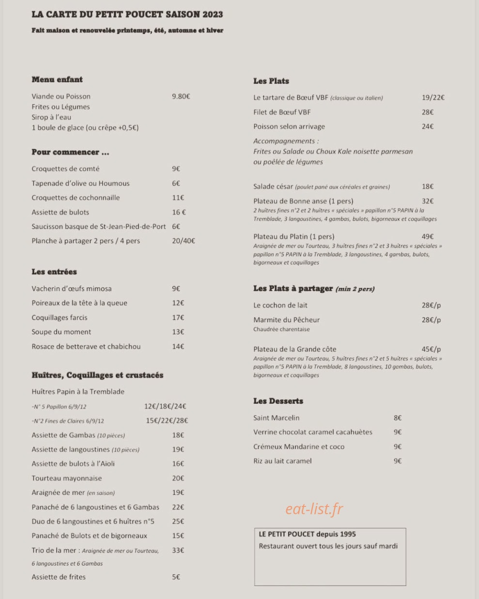 Le Petit Poucet — carte page 1