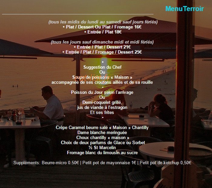 Le Gueuleton Saint Palais Sur Mer Menu Le Gueuleton Saint Palais Sur Mer Menu - Communauté MCMS