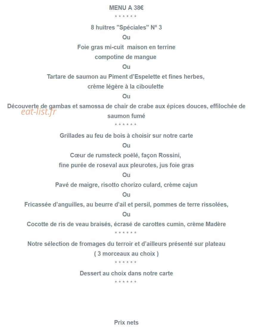Auberge de l'etain — carte page 8