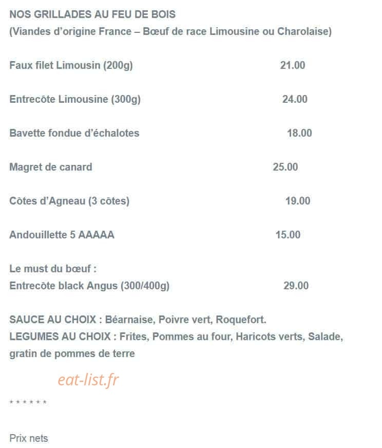 Auberge de l'etain — carte page 7