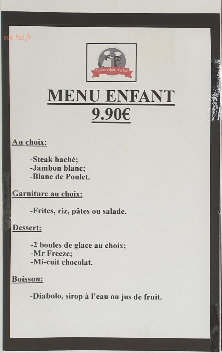 Comme chien et chat — carte page 3