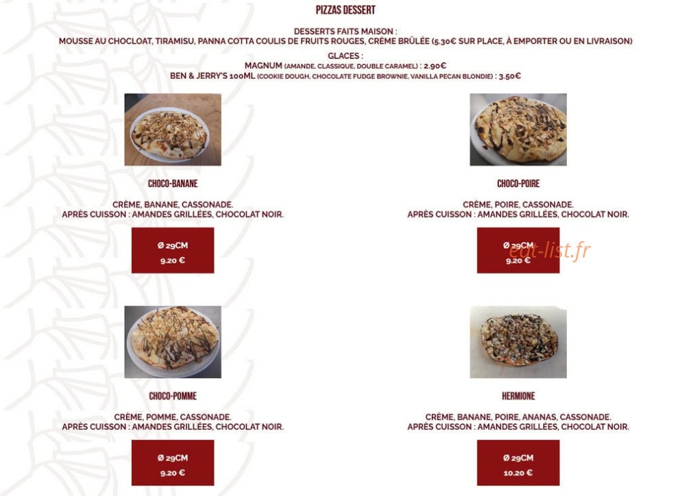 Azzurra Pizz — carte page 10