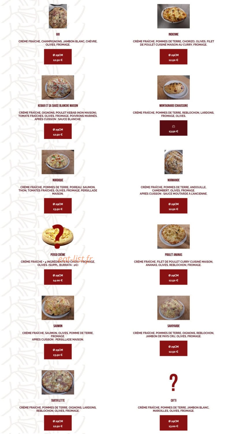 Azzurra Pizz — carte page 5