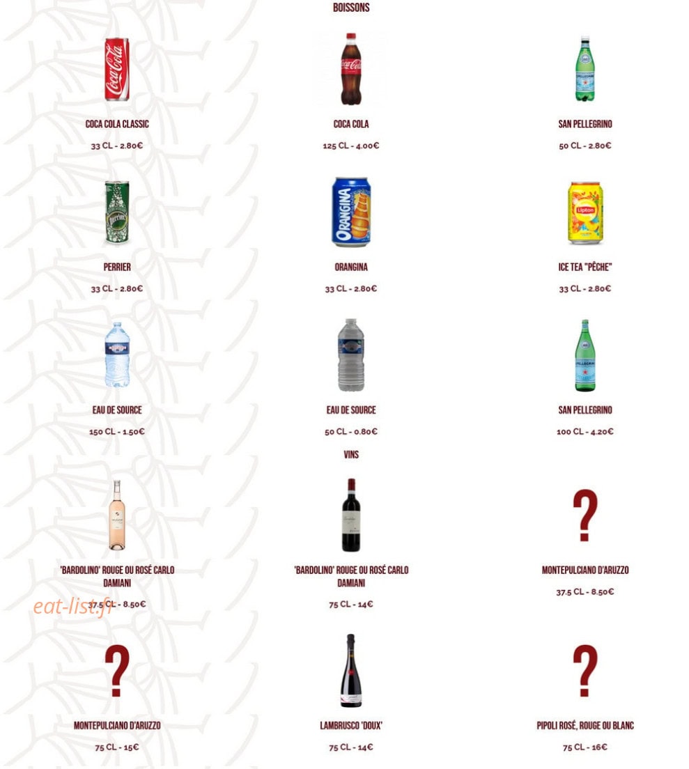 Azzurra Pizz — carte page 7