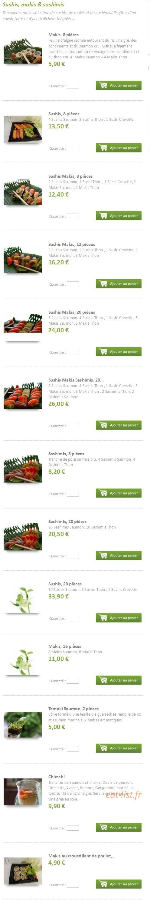 Iséo Gourmet — carte page 6