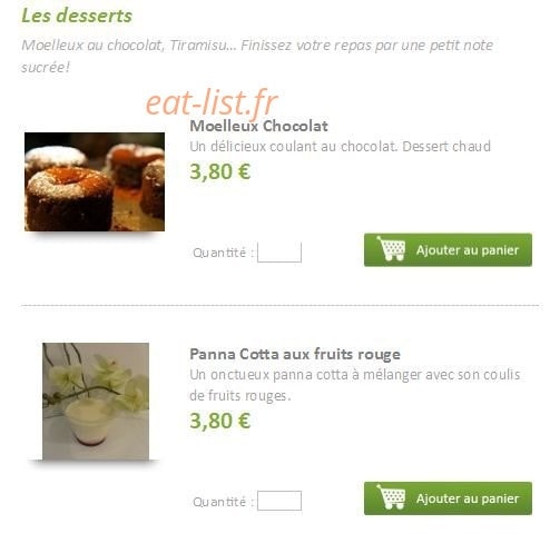Iséo Gourmet — carte page 3