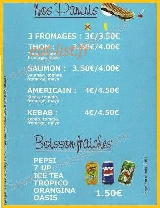 Kif Kebab — carte page 5