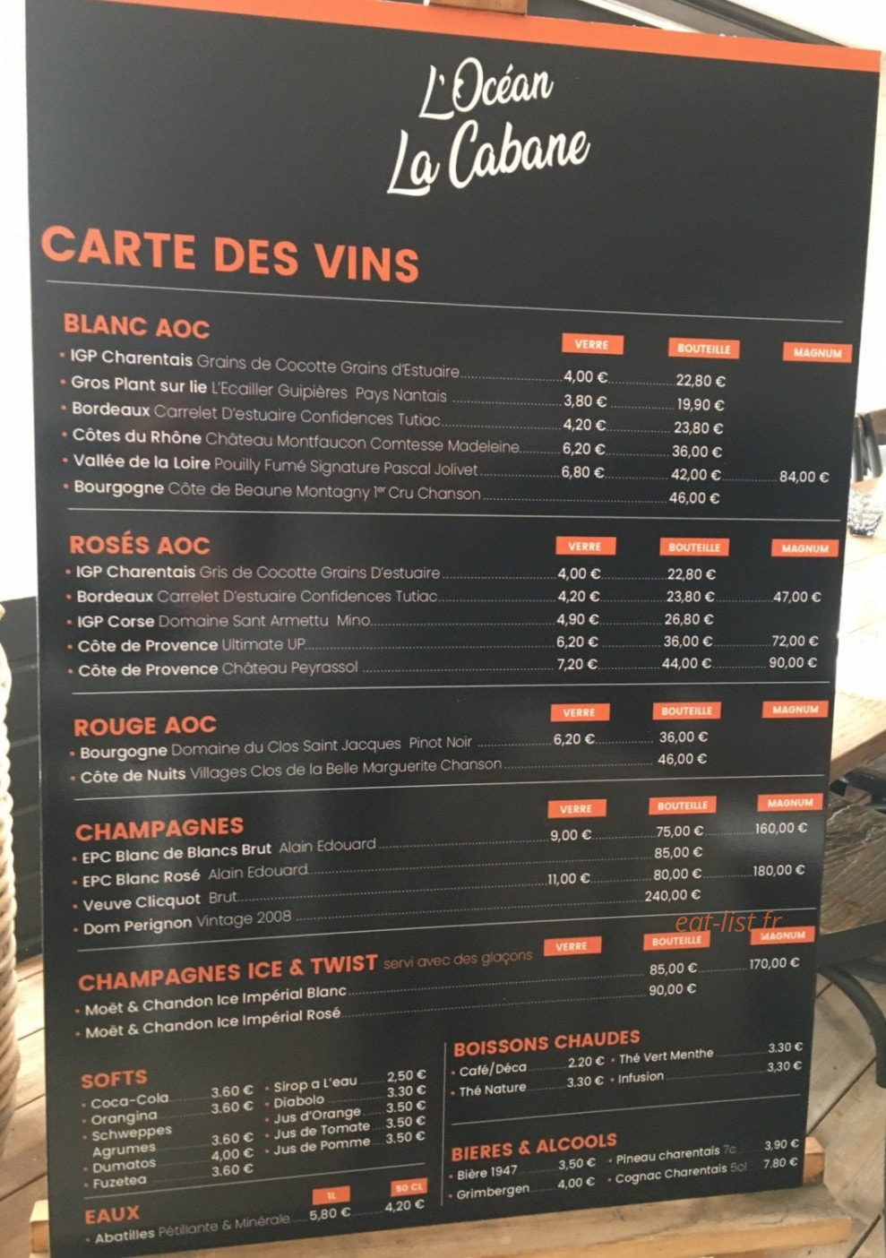L'Ocean La Cabane — carte page 2