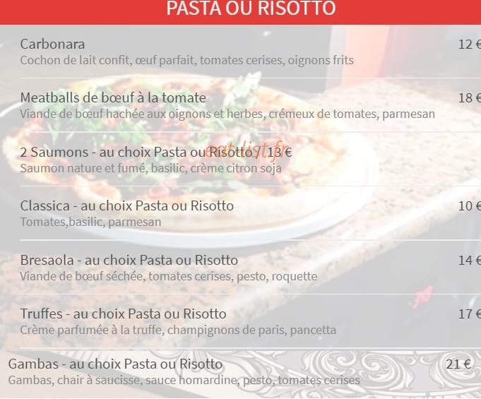 La Bella Donna — carte page 3