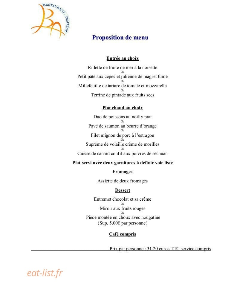 Le Bel'air — carte page 11