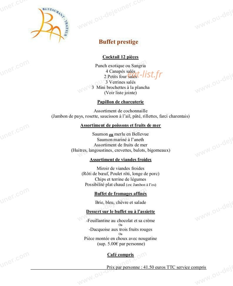 Le Bel'air — carte page 8
