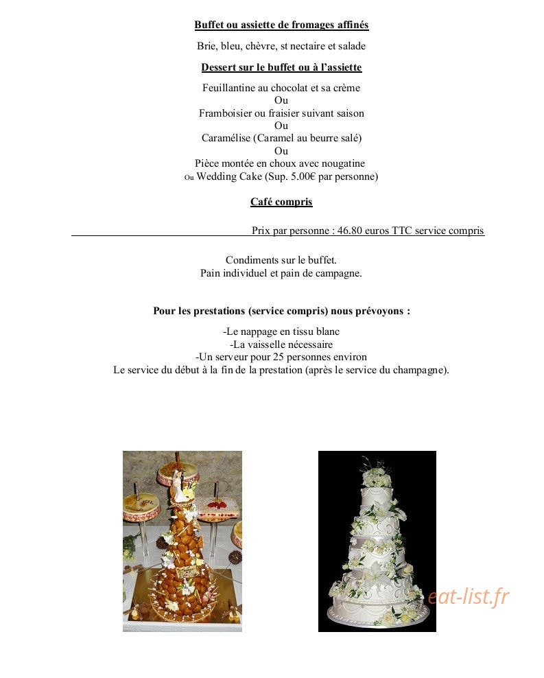 Le Bel'air — carte page 10