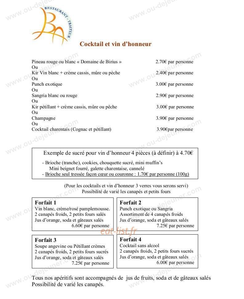 Le Bel'air — carte page 2