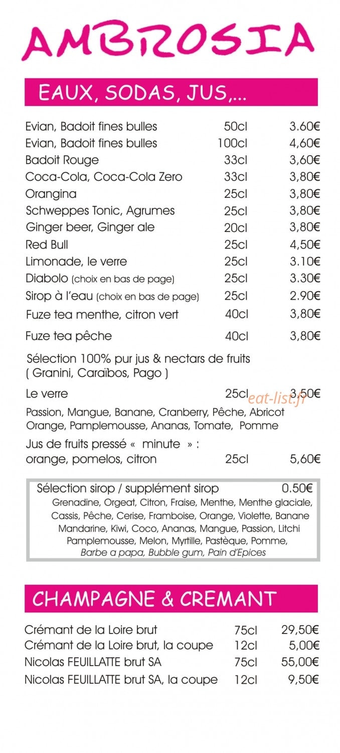 Ambrosia — carte page 12