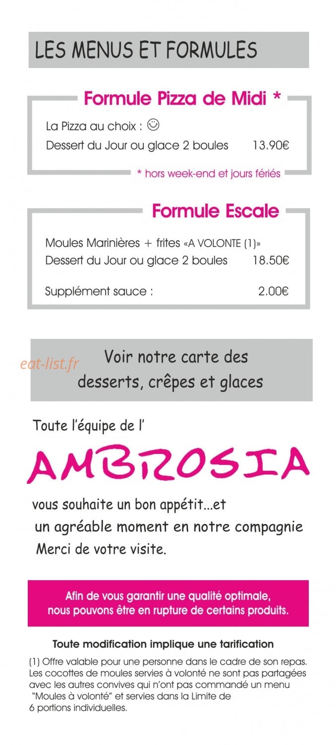 Ambrosia — carte page 9