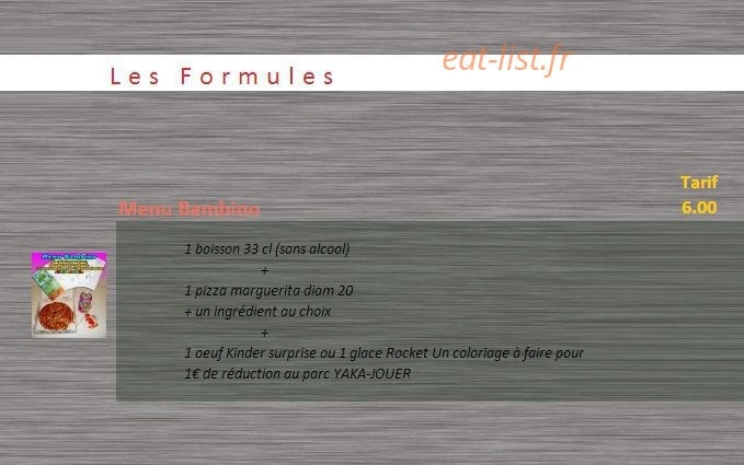 Four'As Pizz — carte page 12