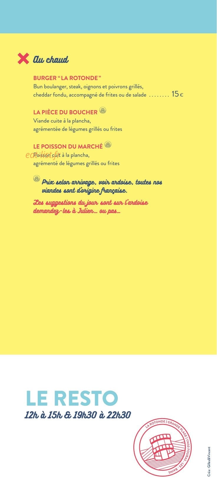 La Rotonde — carte page 8