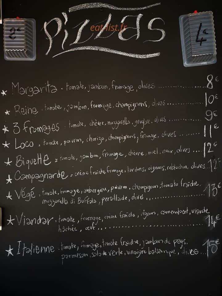 Bistrot Loco — carte page 1