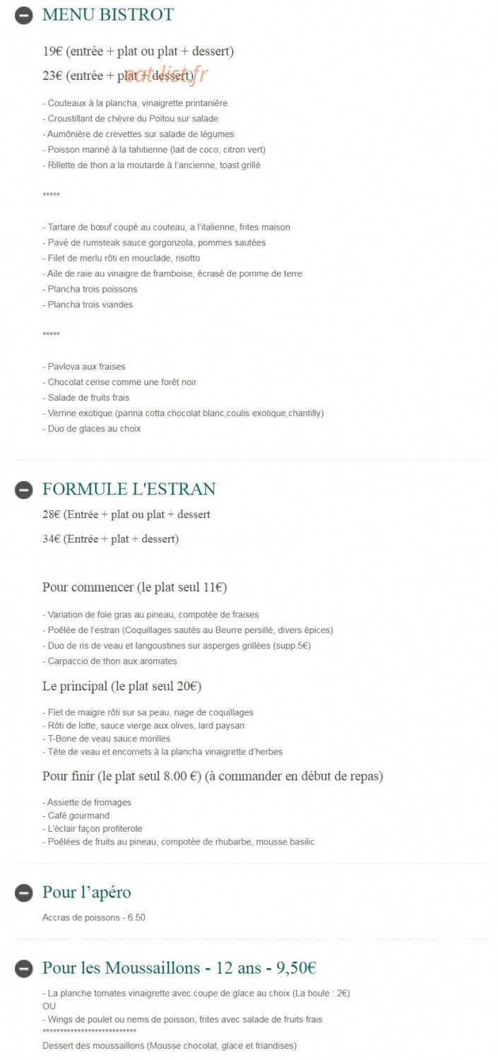 L'Estran — carte page 1