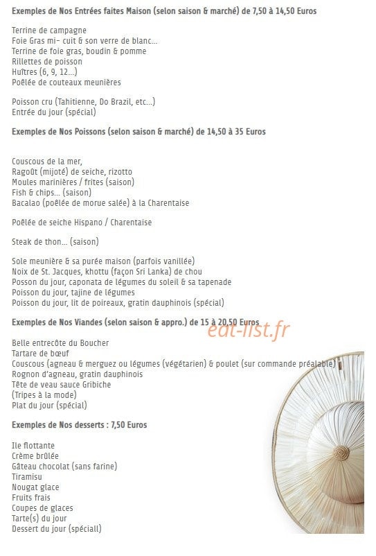 La Croix Du Sud — carte page 1