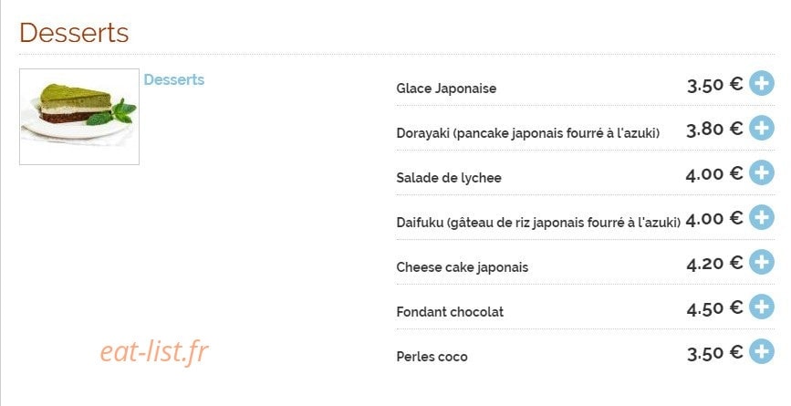 Shima sushi — carte page 4