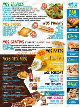 Mc'la Pizza — carte page 2