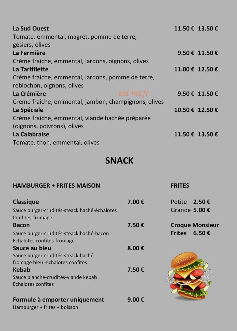 Chez Sananda — carte page 3