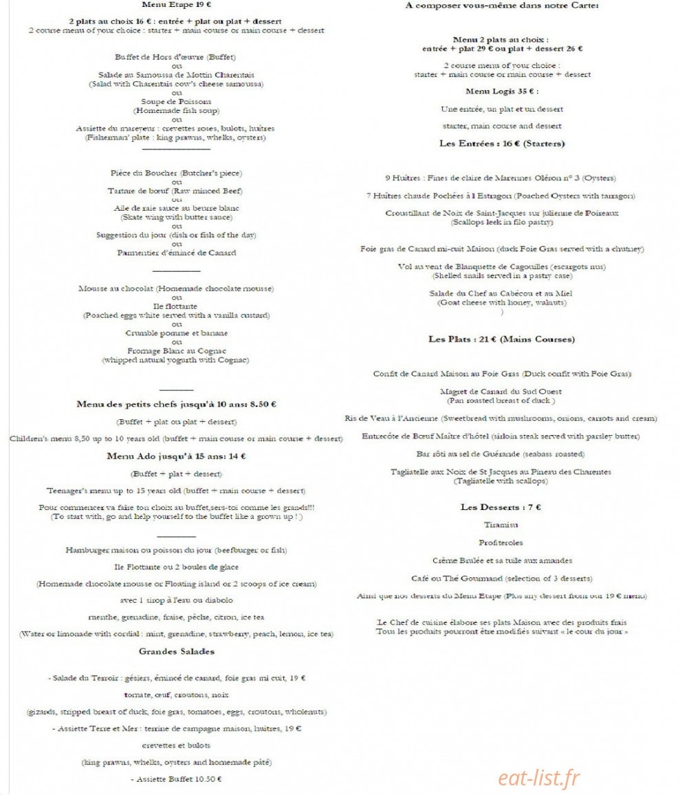 Hôtel de l'Ecu — carte page 1