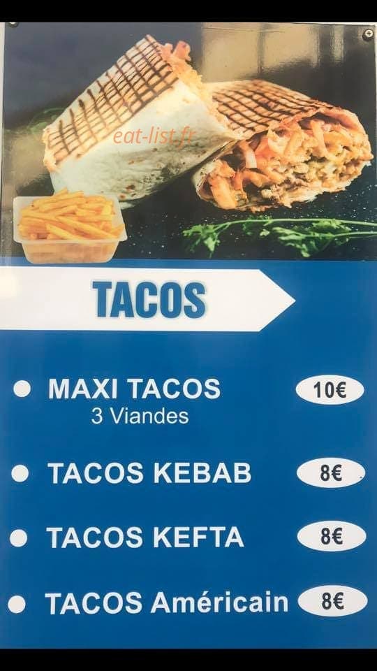 Jonzac Kebab — carte page 1